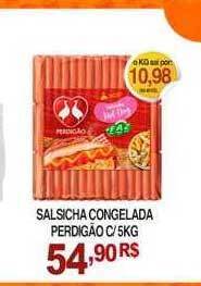 Mercadão Atacadista Salsicha congelada perdigão oferta