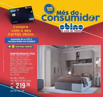Dormitorio modualdo 3 peças