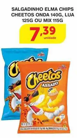 Roldão Salgadinho elma chips cheetos onda, lua ou mix oferta