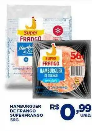 Hamburguer de frango superfrango