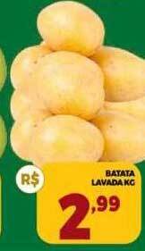 Supermercado Padrão Batata lavada kg oferta