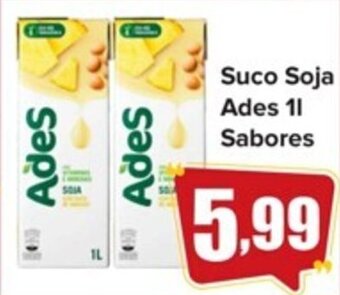 Suco Soja Ades 1L sabores