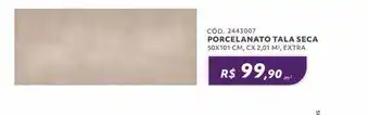 Porcelanato tala seca