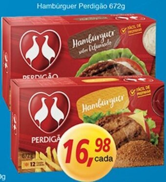 Supermercados Guanabara Hamburguer Perdigao 672g oferta