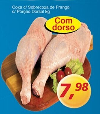 Supermercados Guanabara Coxa c/ Sobrecoxa de Frango c/ Porcao Dorsal 1kg oferta