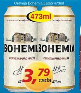 Supermercados Guanabara Cerveja Bohemia Latao 473ml oferta
