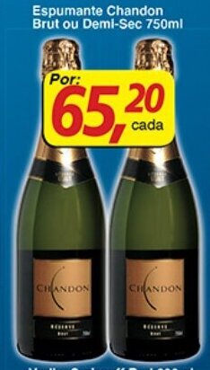 Supermercados Guanabara Espumante Chandon Brut ou Demi-Sec 750ml oferta