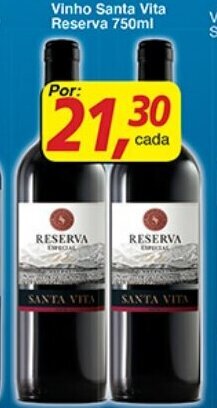 Supermercados Guanabara Vinho Santa Vita Reserva 750ml oferta