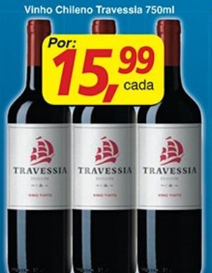 Supermercados Guanabara Vinho Chileno Travessia 750ml oferta
