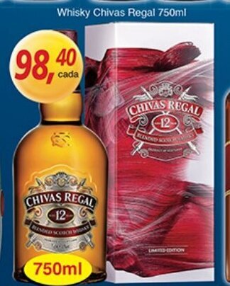 Supermercados Guanabara Whisky Chivas Regal 750ml oferta