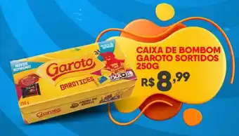 X Supermercados Caixa de bombom Garoto 250g oferta