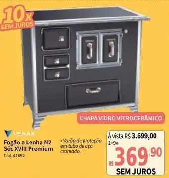 Deltasul Venax Fogão a Lenha N2 Séc XVIII Premium oferta