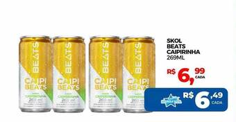Supermercado Estrela Azul Skol beats caipirinha oferta