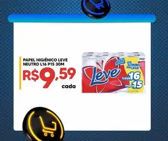 Papel higiênico leve neutro