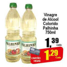 Higa's Supermercado Vinagre de Alcool Colorido Palhinha 750ml oferta