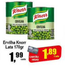 Higa's Supermercado Ervilha Knorr lata 170g oferta