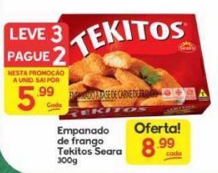 Supermercados Princesa Empanado de frango tekitos seara 300g oferta