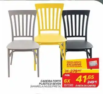 GBarbosa Cadeira forte plástico seven oferta