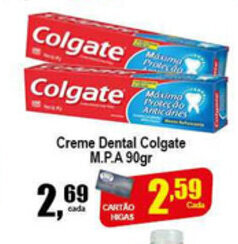 Higa's Supermercado Creme Dental Colgate MPA 90g oferta