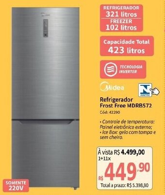 Deltasul Midea Refrigerador Frost Free oferta