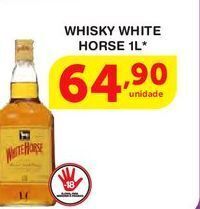 Roldão Whisky white horse 1l* oferta