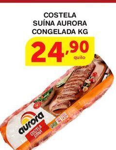 Roldão Costela suína aurora congelada kg oferta