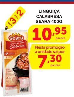 Roldão Linguiça calabresa seara 400g oferta