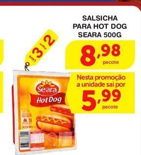 Salsicha para hot dog seara 500g