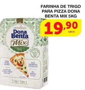 Roldão Farinha de trigo para pizza dona benta mix 5kg oferta