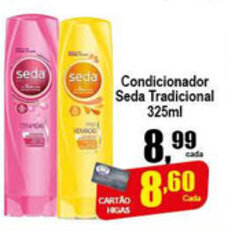 Higa's Supermercado Condicionador Seda Tradicional 325ml oferta