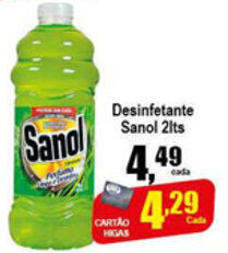 Higa's Supermercado Desinfetante Sanol 2L oferta