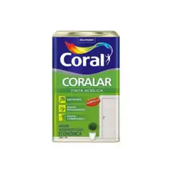 Comjol Tinta acrílica 18l coralar gelo coral oferta
