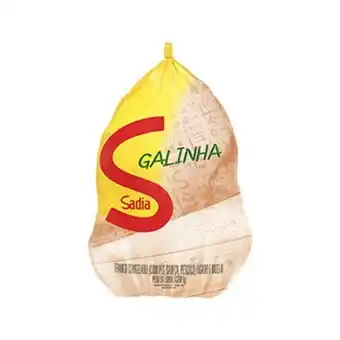 Brasão Supermercados Frango inteiro com míudos sadia congelado kg oferta