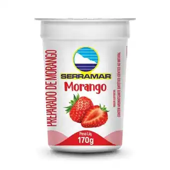 Supermercado Bergamini Iogurte natural de morango serramar 170g oferta