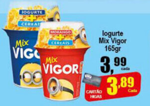 Higa's Supermercado Iogurte Mix Vigor 165g oferta