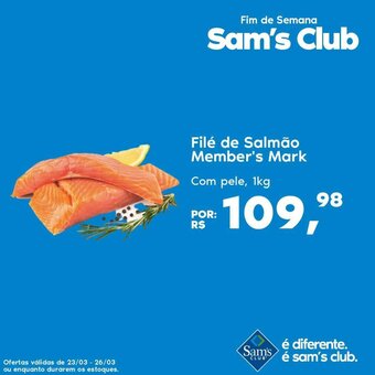 Sam's Club Filé de salmão Member's Mark 1kg oferta