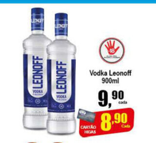 Higa's Supermercado Vodka Lenoff 900ml oferta