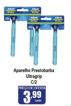 Higa's Supermercado Aparelho Prestobarba Ultragrip c/2 oferta