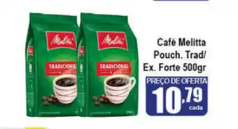 Higa's Supermercado Cafe Melitta PouchTrad/ Ex. Forte 500g oferta