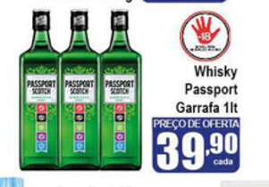 Whisky Passport Garrafa 1L