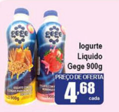 Higa's Supermercado Iogurte Liquido Gege 900g oferta