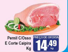 Higa's Supermercado Pernil c/Osso e Corte Caipira 1kg oferta