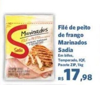 Sam's Club Filé de Peito de Frango Marinados Sadia 1kg oferta