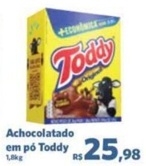 Sam's Club Achocolatado em pó Toddy 1.8kg oferta