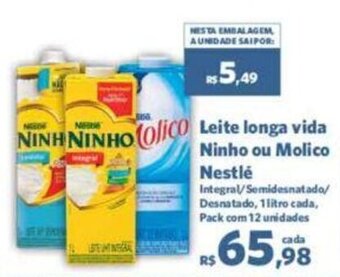 Sam's Club Leite Longa Vida Ninho ou Molico Nestlé oferta