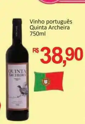 Supermercados Savegnago Vinho português quinta archeira oferta