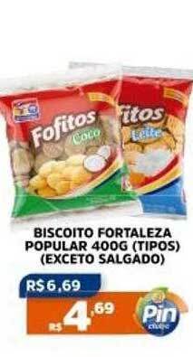 Pinheiro Supermercado Biscoito fortaleza popular oferta