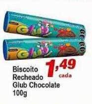 Ricoy Supermercados Biscoito recheado glub chocolate oferta