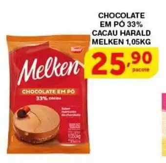 Roldão Chocolate em pó 33% cacau harald melken oferta