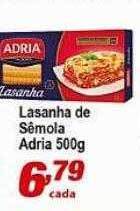 Ricoy Supermercados Lasanha de sêmola adria oferta